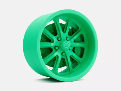 18x10 US Mags Rambler Wheel and Brake 3D print model