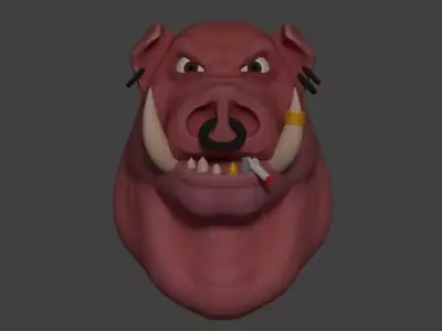 Wild Pig 3D model
