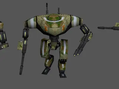 Navy Seal Team Low-poly 3D model