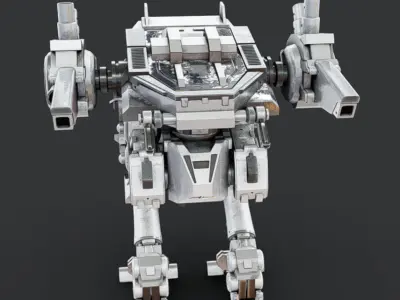 Mech 14 - Read Description Low-poly 3D model