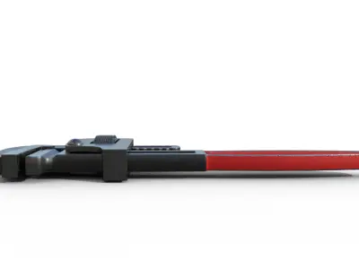 Pipe Wrench Low-poly 3D model get