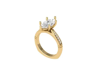 Wedding Ring  3D print model 403