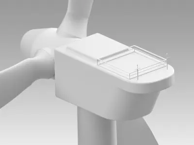 Wind turbine 3D model purchase