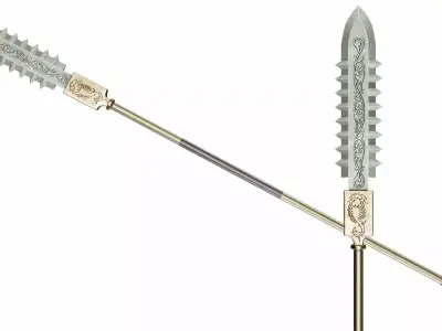 Serrated spear 3D model