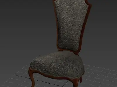 Antique Chair 3D model 5