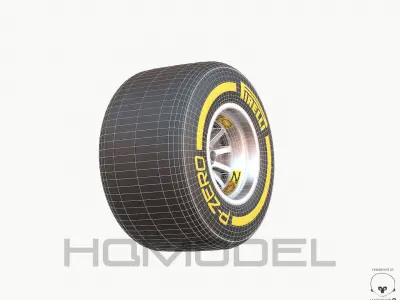 F1 Tire Formula Open Wheel Free 3D model