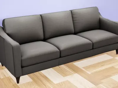 SIMPLE SOFA WITH GRAND LOOK Low-poly 3D model