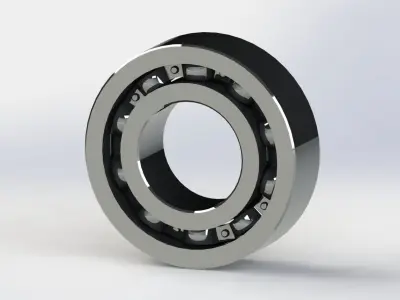 Bearings 6000 series 21pcs 3D model