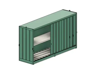 Model Railways Industrial  Large Oil Storage Cabinets for Resin 3D print model