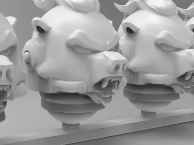  space bear helmet 3D print model