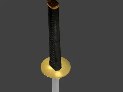 Shi Katana Free low-poly 3D model