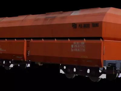 24V freight car model 3D model