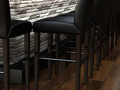 Bar Scene 3D model