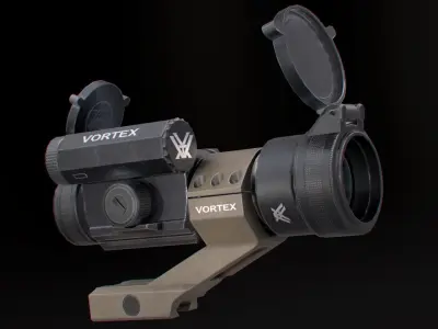 Scope dot Low-poly 3D model