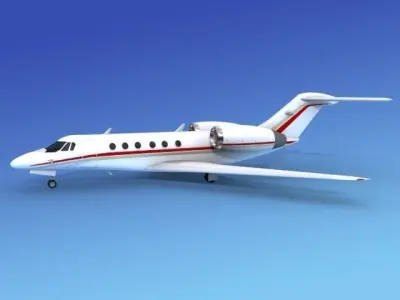 Cessna Citation X V07 3D model