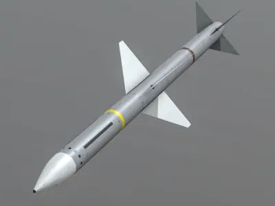 America Air to Air Missiles Low-Poly PBR 3D Model Pack