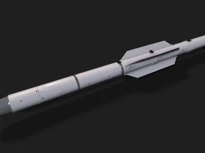 aam5 air to air missile Low-poly 3D model