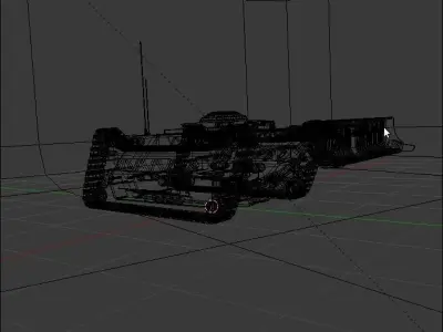 Bulldozer LS Free 3D model