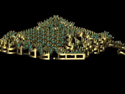 Diamond pendent 3D print model