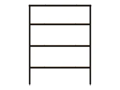 4-Tier Aluminum Storage Shelving Unit 3D model