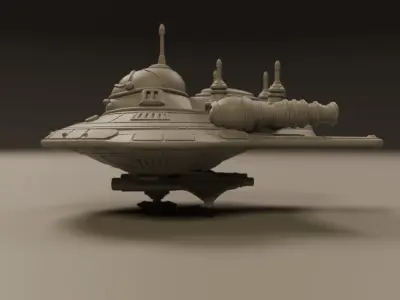 spaceship 3D print model