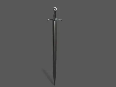 Arming Sword Low-poly 3D model get