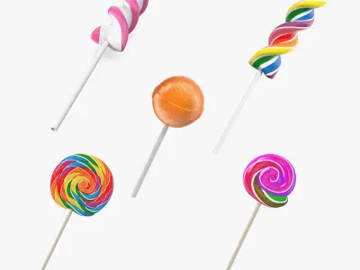 Lollipops Collection 2 3D model