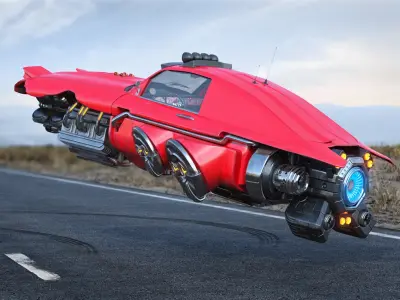 Future Car 4 3D model