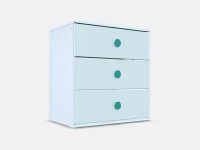 GODISHUS Chest of 3 drawers 3D model
