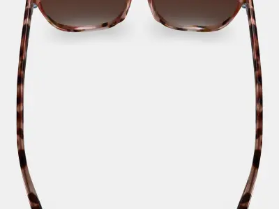 Esme Sunglasses in Sesame Tortoise Low-poly 3D model