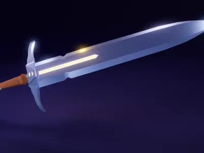  Styled Weapon Sword PBR Low-poly game reade Low-poly 3D model