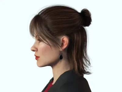 Business Woman in Suit Female 3D model