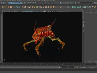 Baby Insect  Low Low-poly 3D model