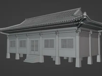 Korean Traditional Architecture Module 3D model purchase