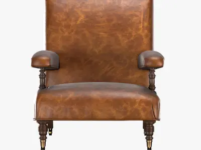 Armchair 1880S BELGIAN 3D model