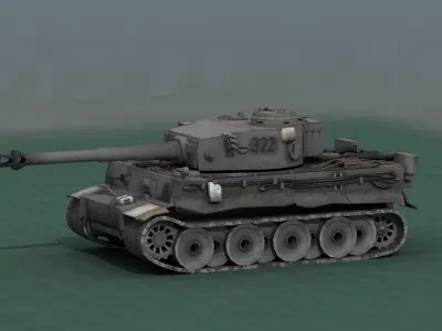 Panzer VI Tiger Tank 3D model