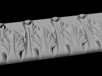 dekor ornate ornament 3D model 16