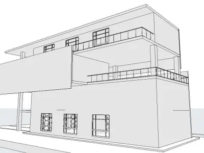 Commercial buildings 3D model