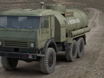 KAMAZ Fuel Truck 3D model