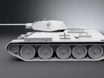 T34 Exterminator scale model 3D print model