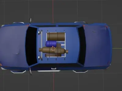 Sci-fi Car 3D model