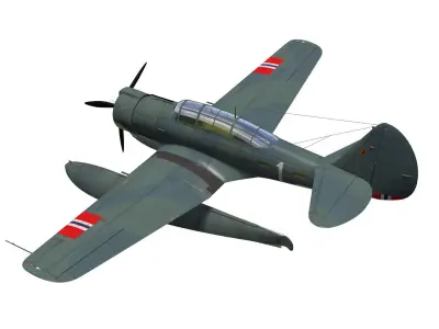 Northrop N-3PB Nomad 3D model purchase