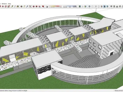 Sketchup Kindergarten B4 3D model