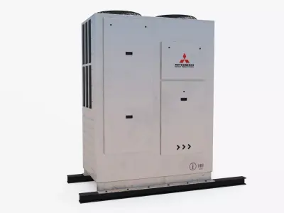 Air Conditioner 04 Low-poly 3D model