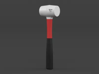 Fiberglass Handle Rubber Mallet 3D model purchase