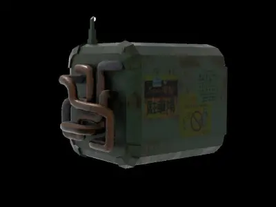 Sci Fi Ship Robot Low-poly 3D model