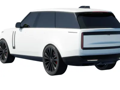 Car Rigged - Range Rover 3D model