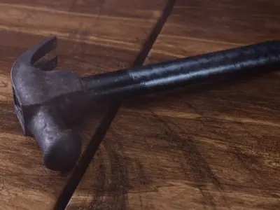 Old hammer Free 3D model