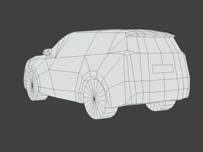 Generic Premium SUV Low-poly 3D model