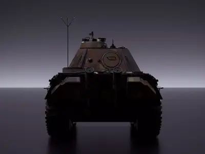 PZV Panther Tank 3D model